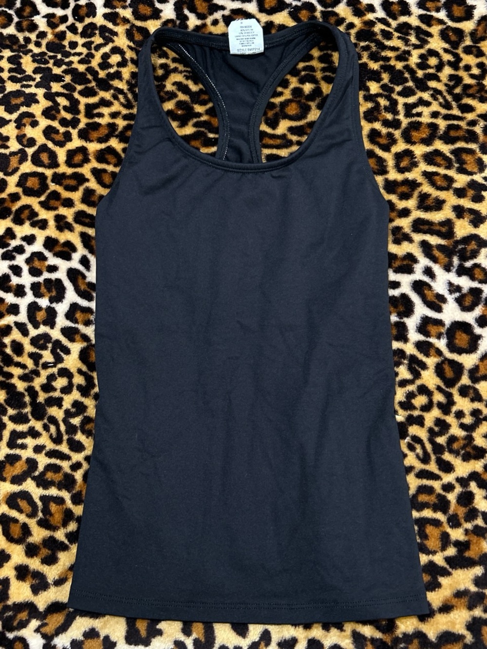 Body Wrappers Black Racerback Tank Top